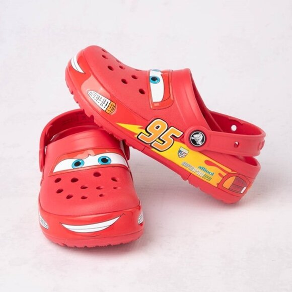 NWT CROCS x LIGHTING MCQUEEN LIGHT UP KIDS C13 - Picture 1 of 6
